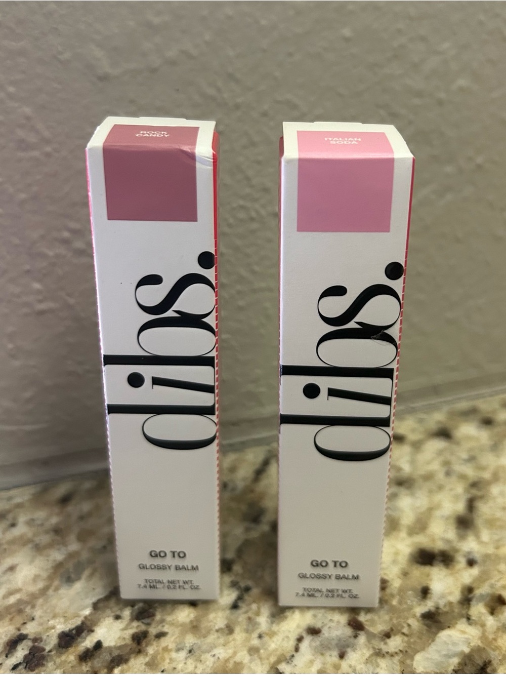 Dibs Bundle - 2 Go To Glossy Balms - Rock Candy and Italian Soda NEW